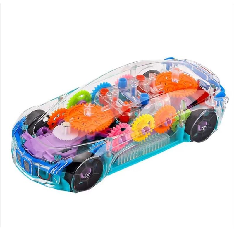 GENERICO - CARRO ELÉCTRICO GIRATORIO CON MÚSICA Y LUCES PARA NIÑOS ENGRANAJE DE COLORES