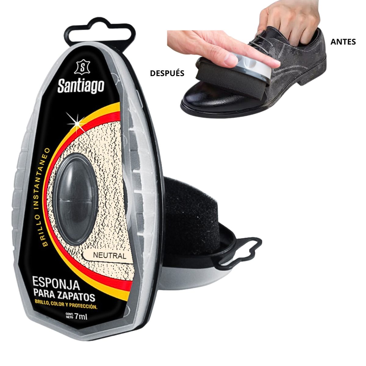 GENERICO - Esponja Crema renovar cuero protector hidratante neutral calzado