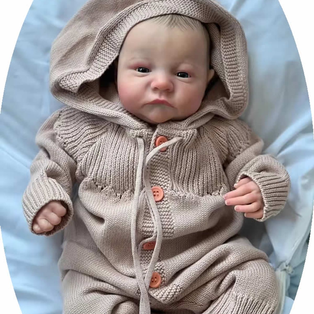 GENERICO - muñeca reborn de vinilo de silicona - 49 cm