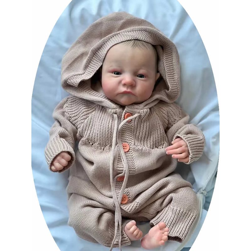 GENERICO - muñeca reborn de vinilo de silicona - 49 cm