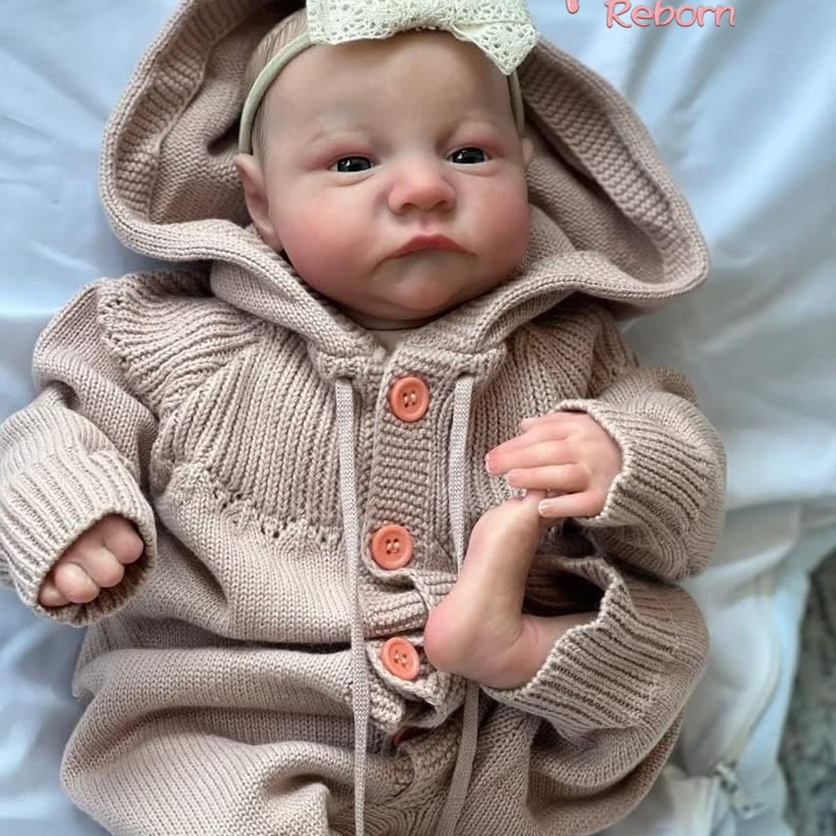 GENERICO - muñeca reborn de vinilo de silicona - 49 cm