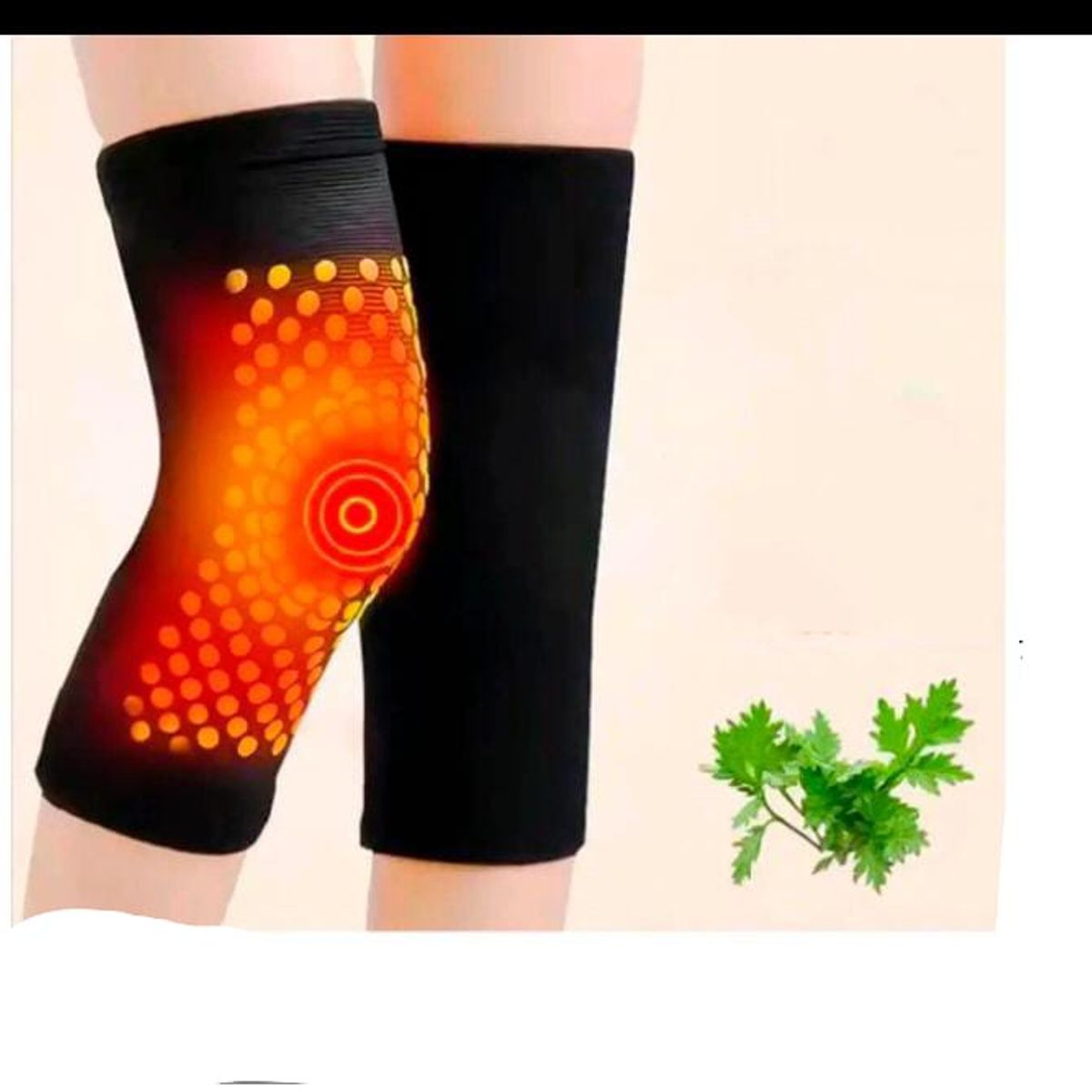 GENERICO - 1 par de rodilleras autocalentables gel , frio -calor