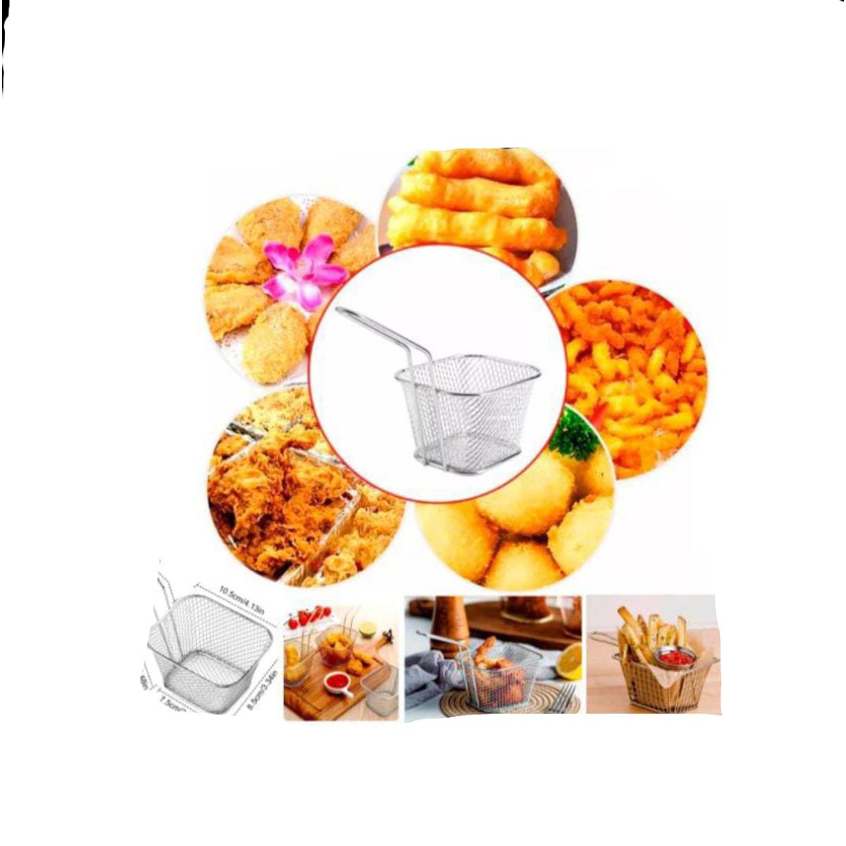 GENERICO - Mini escurridor de frituras Canasta para mesa