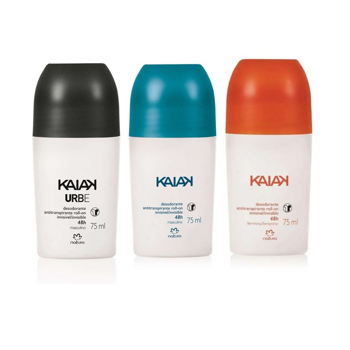 NATURA - Trio Desodorante antitranspirante roll-on Kaiak 75mlNATURA tododia