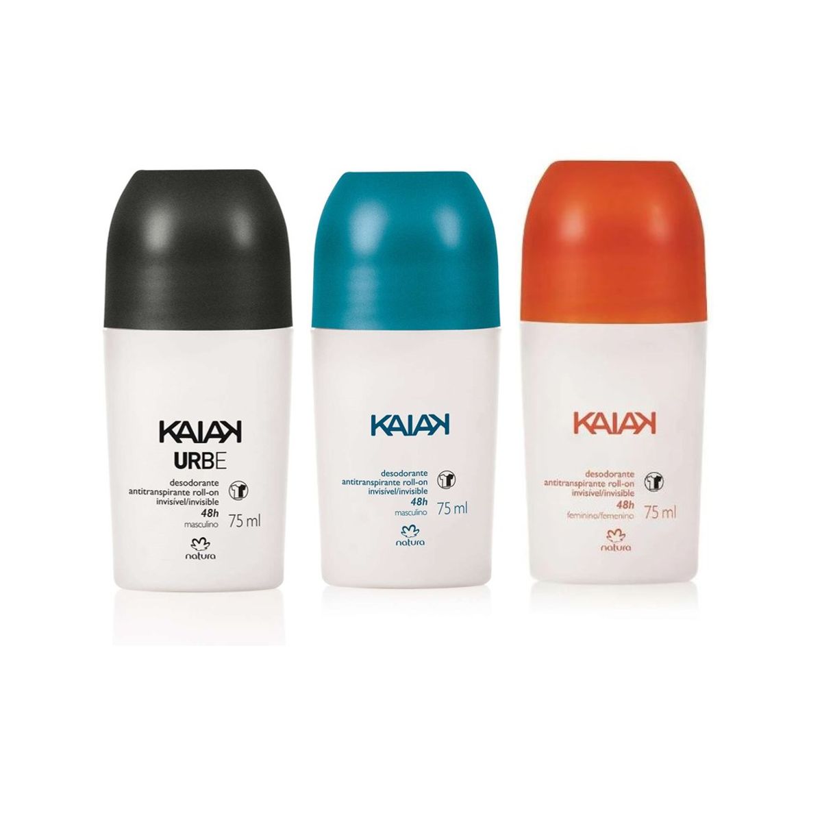 NATURA - Trio Desodorante antitranspirante roll-on Kaiak 75mlNATURA tododia