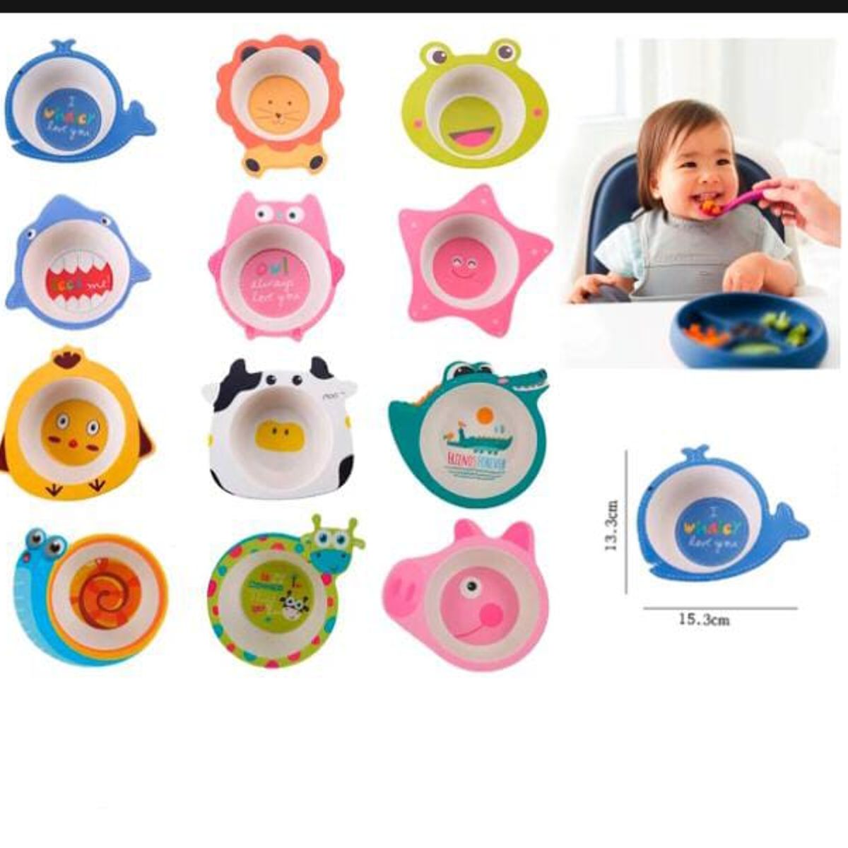 GENERICO - 3 pack de platos de  personajes