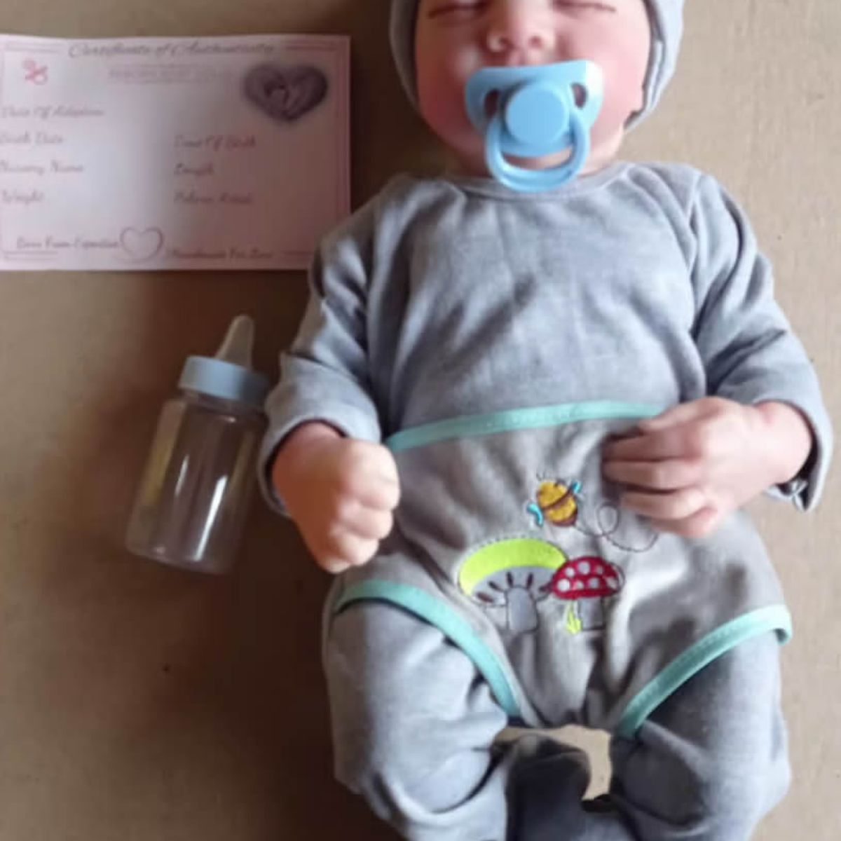 GENERICO - Bebe Reborn Vinilo de Silicona Cuerpo Entero 48 cm