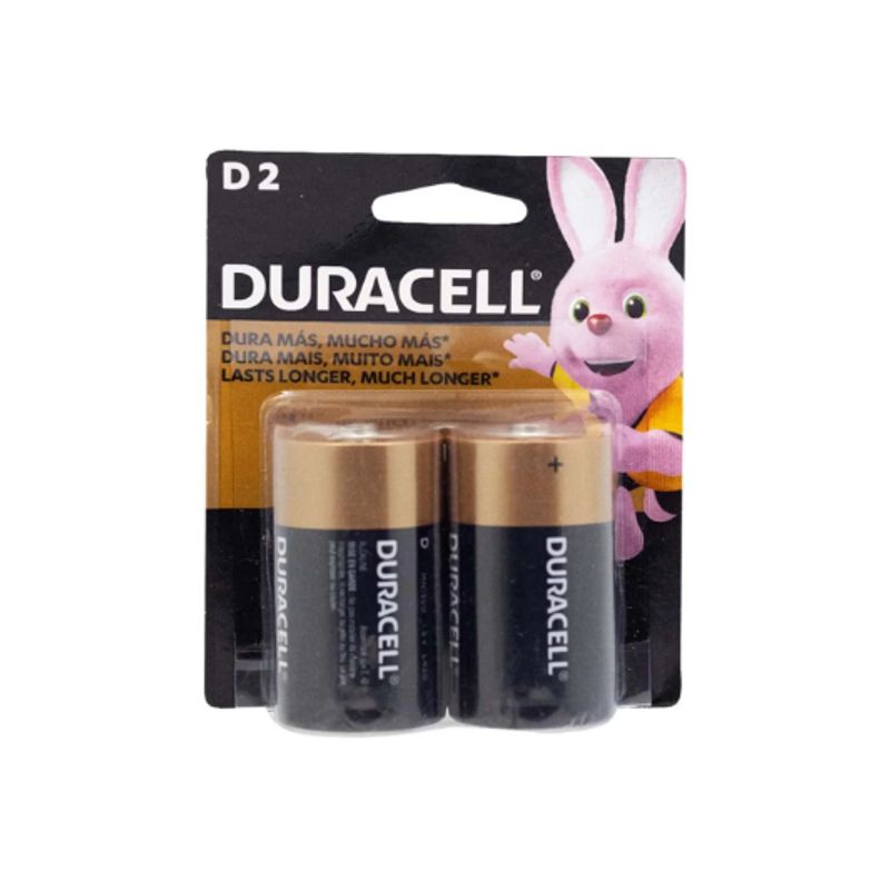 DURACELL - Pila Alcalina Tipo D 15V MN1300B2 DURACELL
