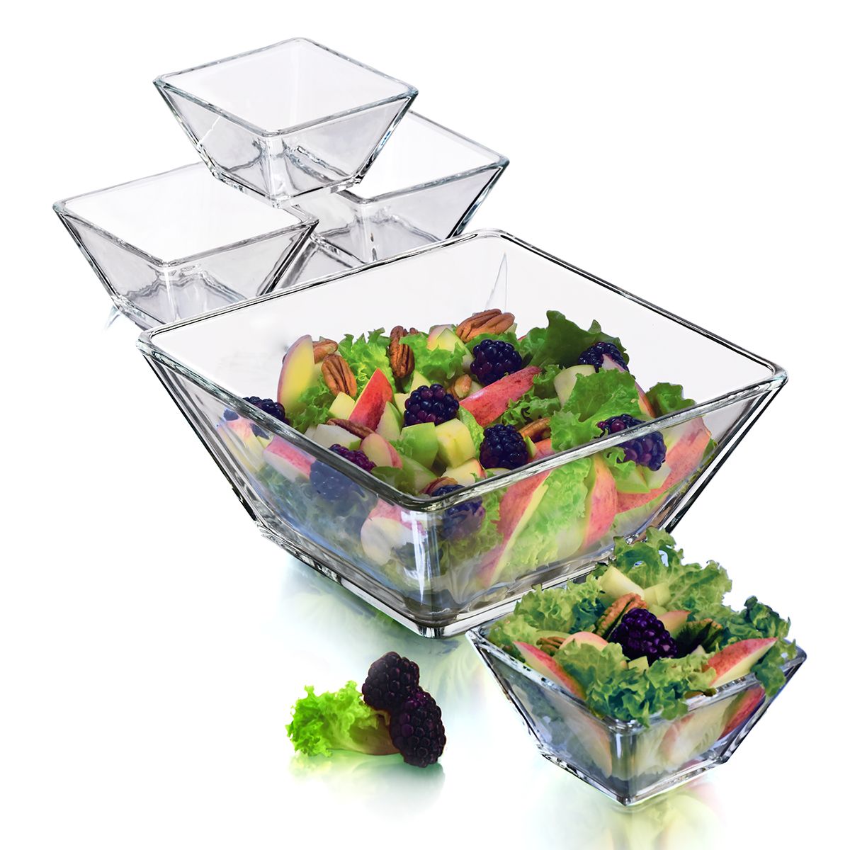 LIBBEY - Libbey Tempo Juego de Servicio de Vidrio 5 Piezas