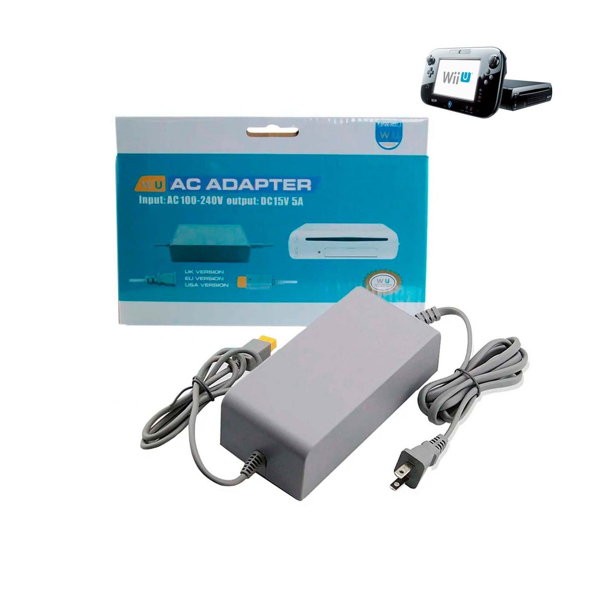 GENERICO - Fuente De Poder Compatible Nintendo Wii U 110-220v