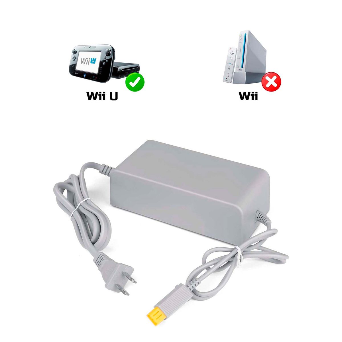 GENERICO - Fuente De Poder Compatible Nintendo Wii U 110-220v