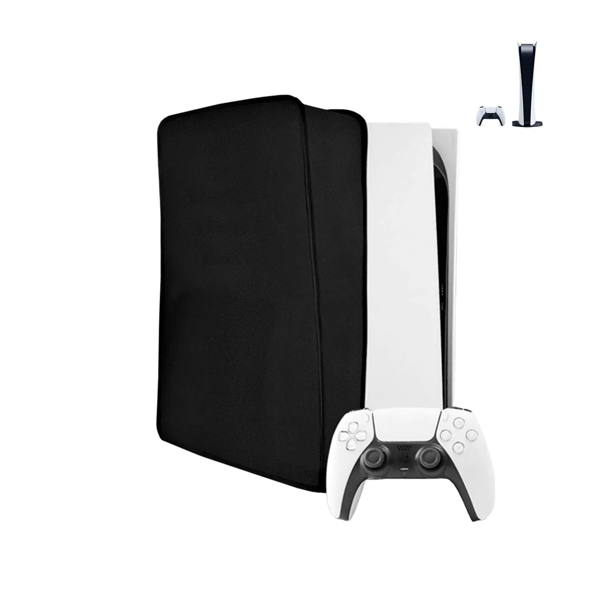 GENERICO - Funda Protector Antipolvo Negro Compatible Ps5