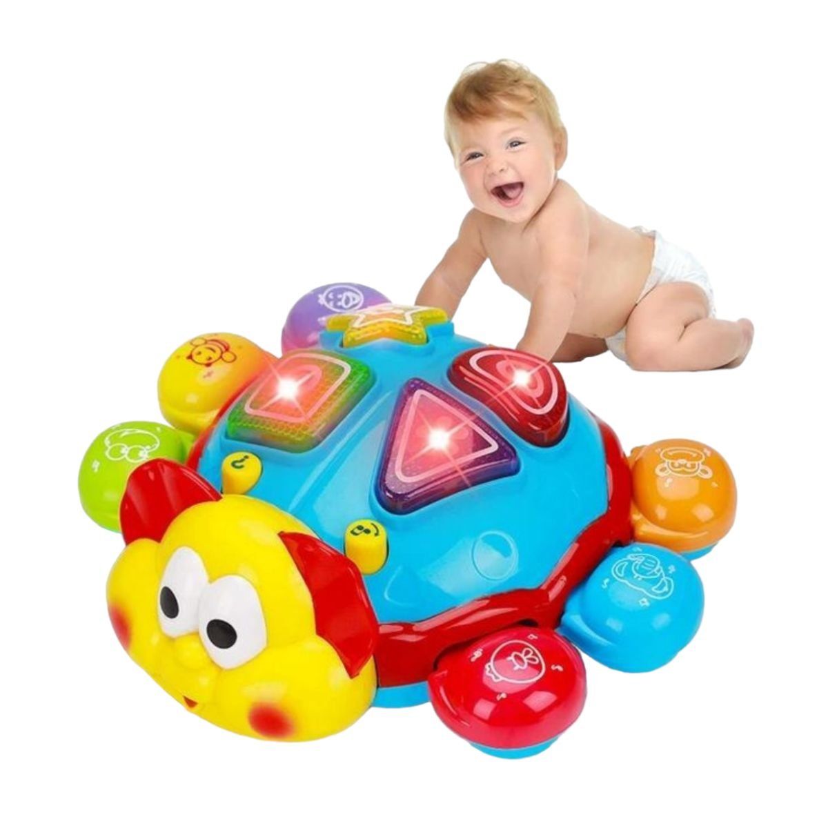GENERICO - Mariquita Musical Didáctica Para Bebes Con Luces Y Sonidos