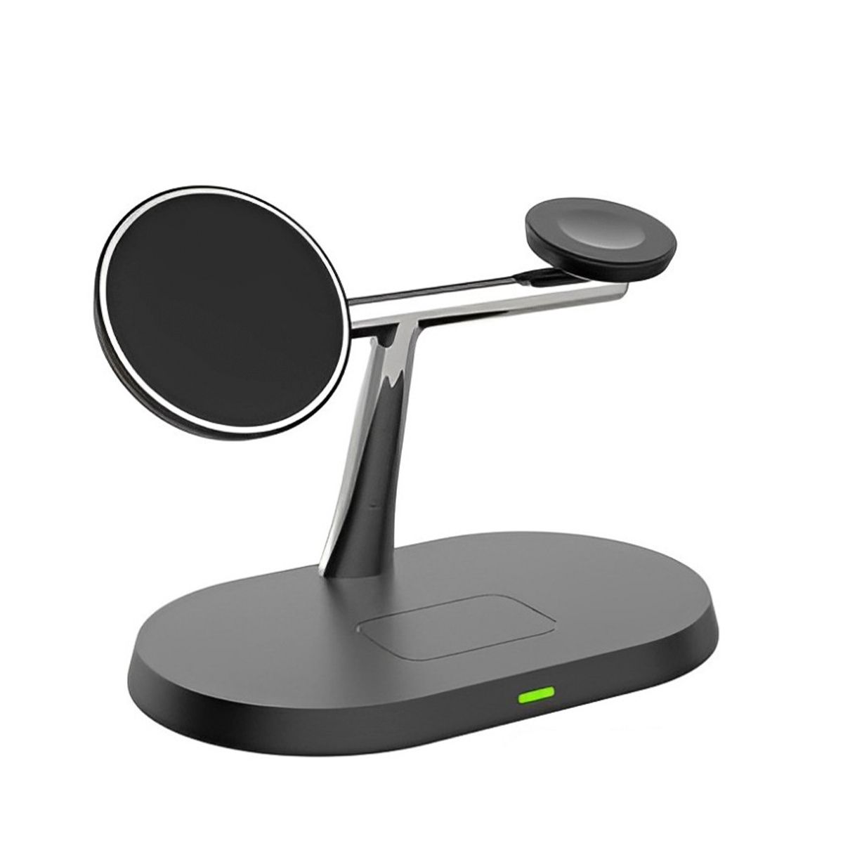 GENERICO - Cargador Inalámbrico 3 en 1 de 15W para IPhone Negro