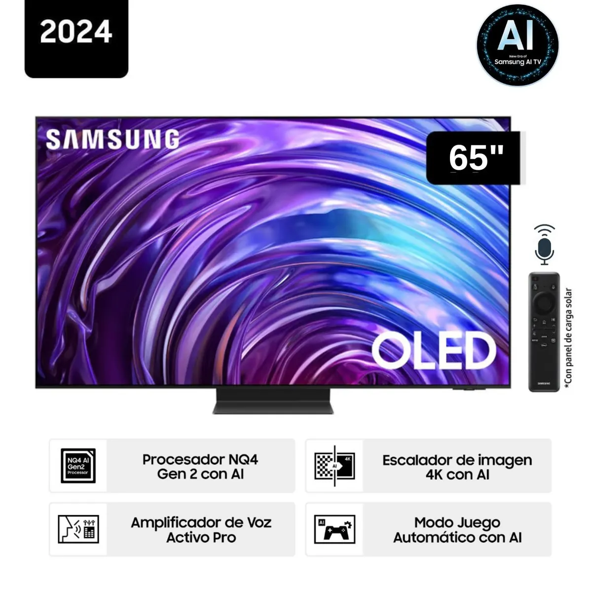 SAMSUNG - Televisor Samsung 65'' OLED S95D 4K Tizen OS Smart TV - Nuevo 2024