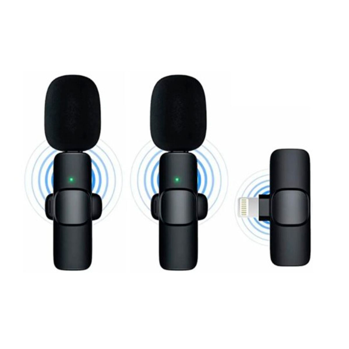 GENERICO - Micrófono Inalámbrico K9 Doble con Anti-Aires