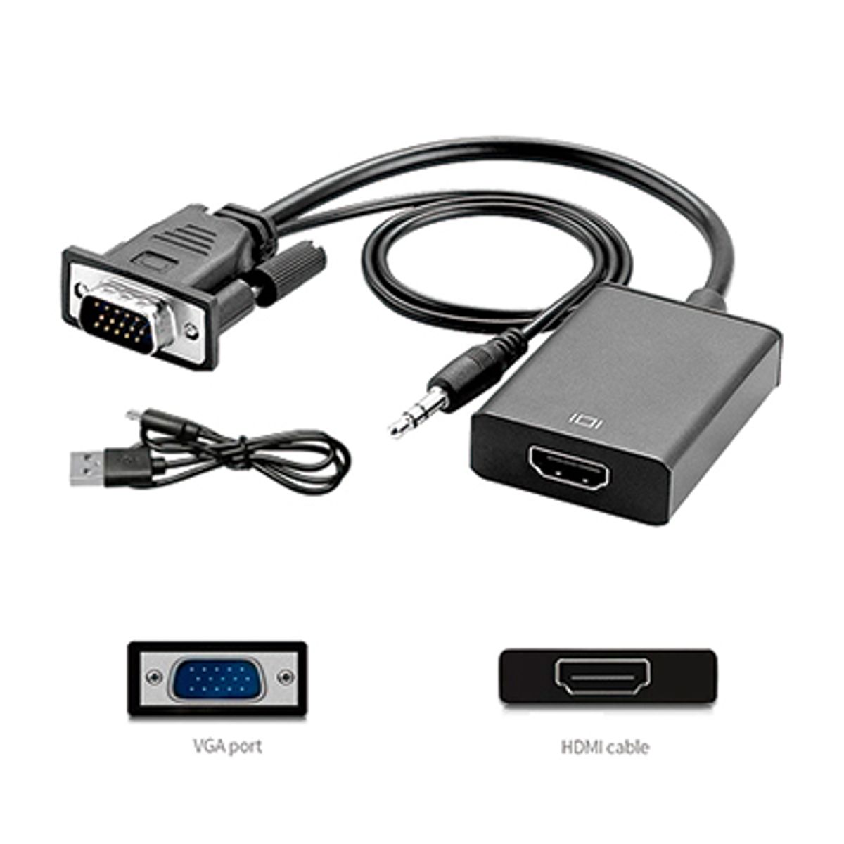 GENERICO - ADAPTADOR VGA A HDMI