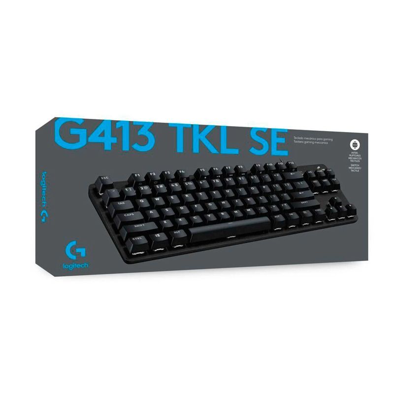 LOGITECH - TECLADO GAMER LOGITECH G413 TKL SE BLACKLIGHT MECHANICAL 920-010442