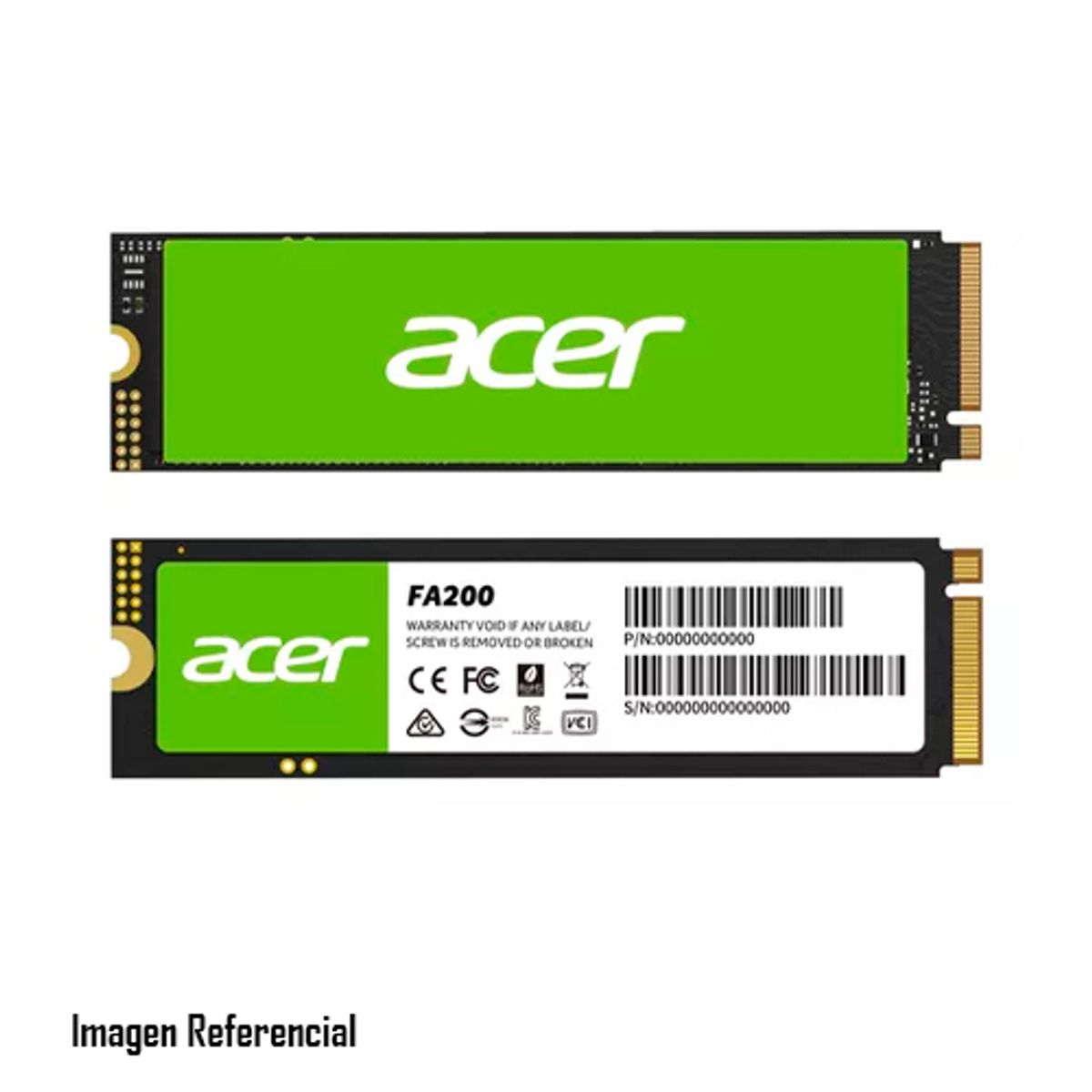 ACER - SSD ACER FA200 500GB M.2 NVME 1.4 6300MB  P/N: BL.9BWWA.123