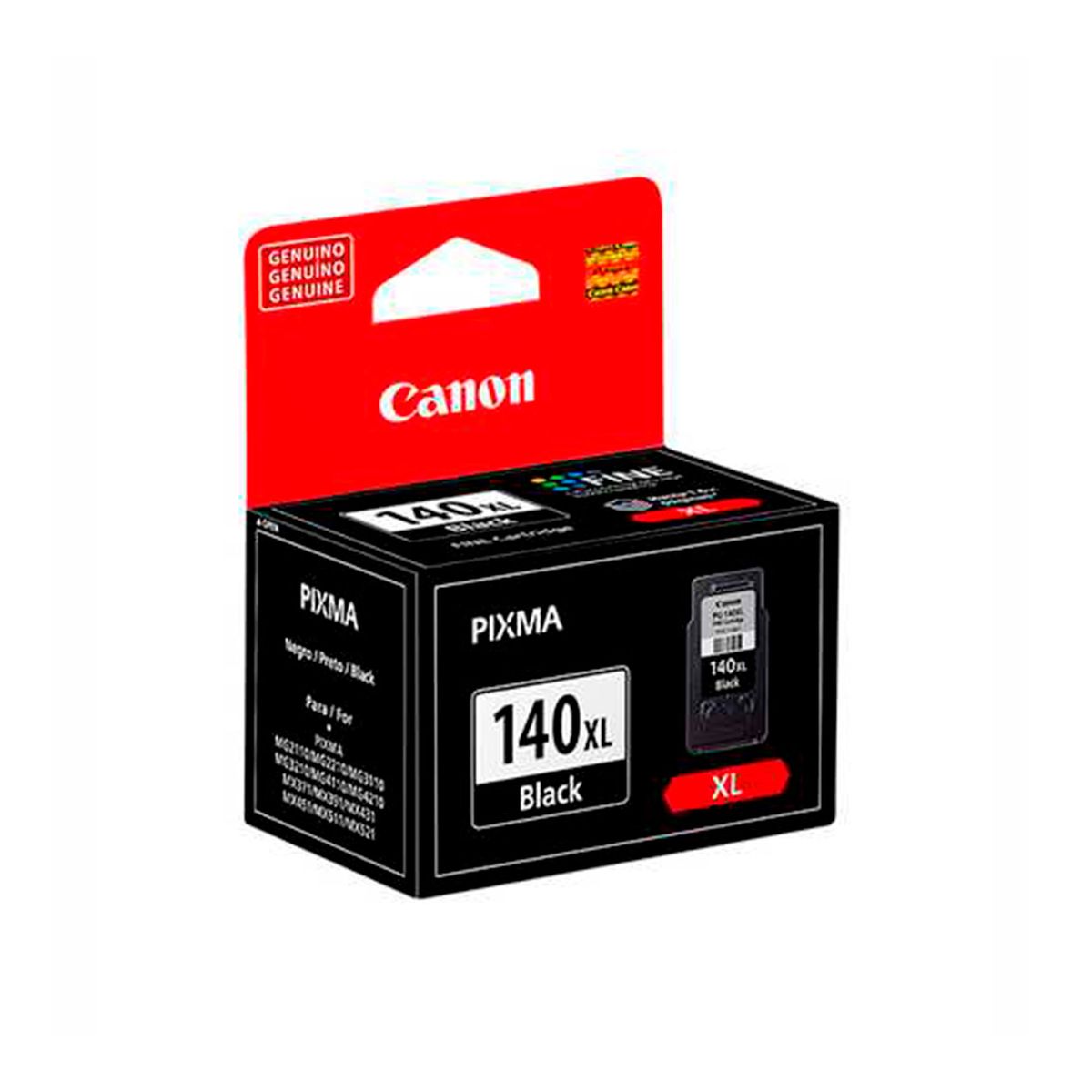 CANON - TINTA CANON PG-140XL, NEGRO, 11 ML, PIXMA MG2110/MX371 P/N: 5200B001AB