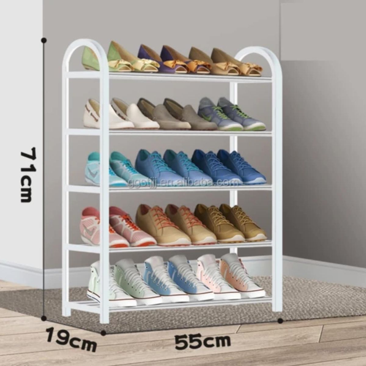 GENERICO - Zapatero Estante Organizador de Zapatos Zapatillas Calzado 5 Niveles