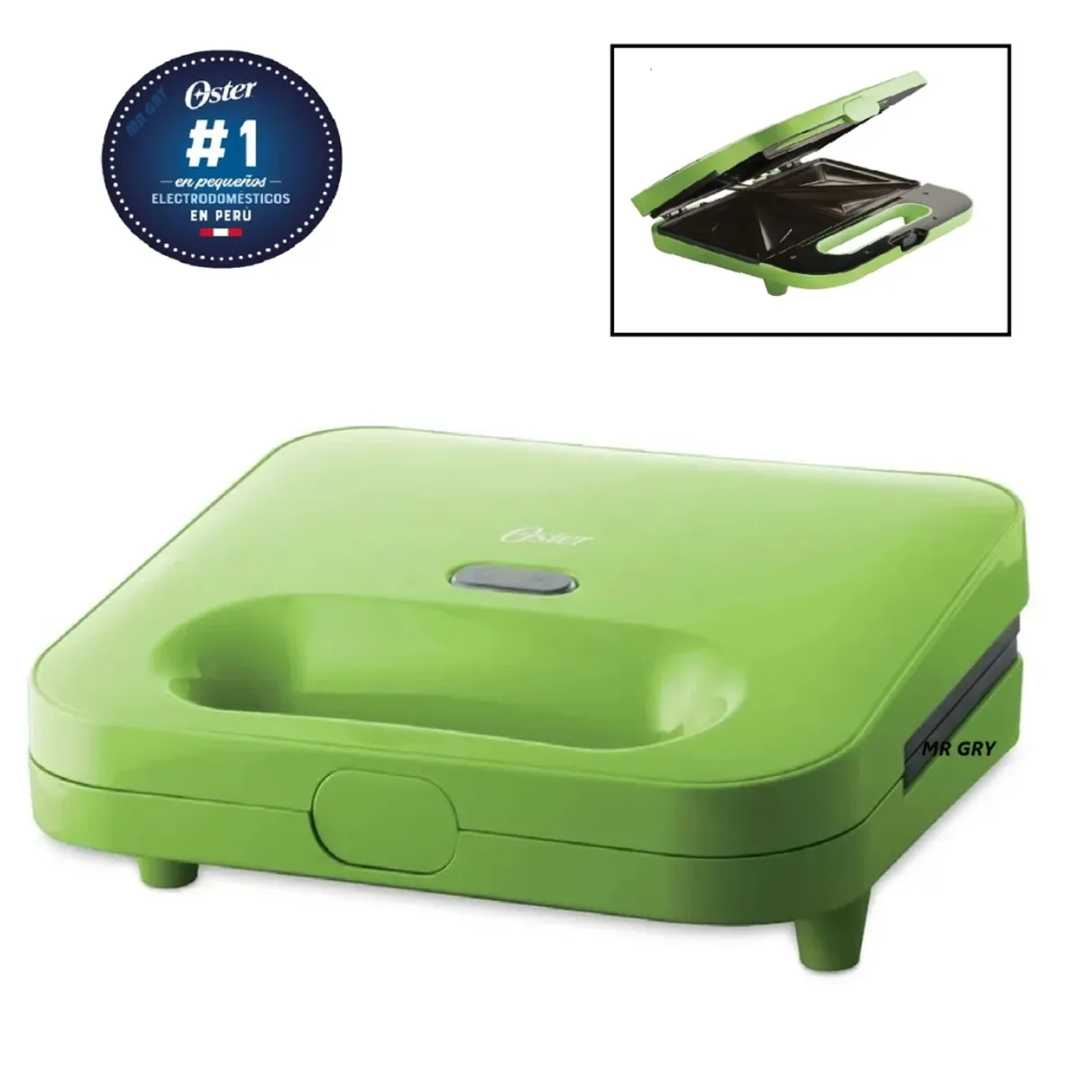 OSTER - SANDWICHERA OSTER 2 ESPACIOS COLOR VERDE