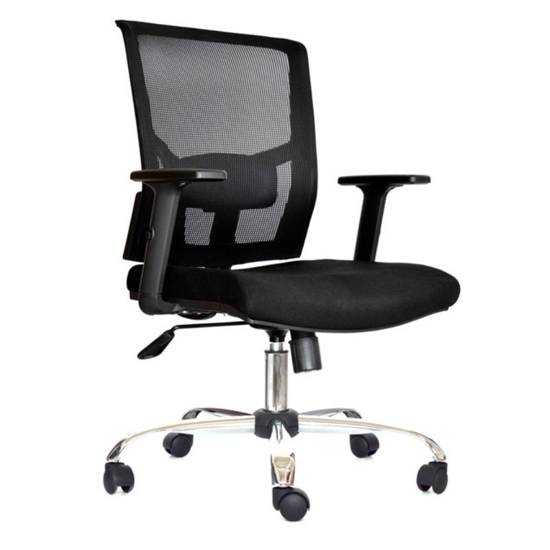 OFIDEAS - Silla de Oficina Gerente Delphi Negro Cromado Ofideas