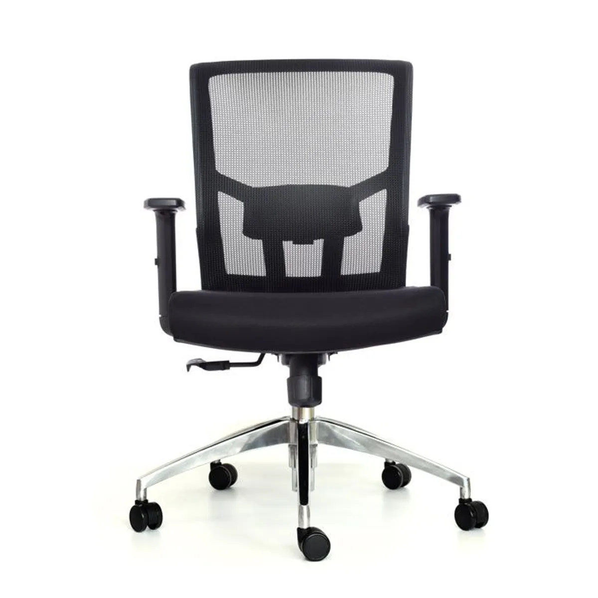 OFIDEAS - Silla de Oficina Gerente Delphi Negro Aluminio Ofideas