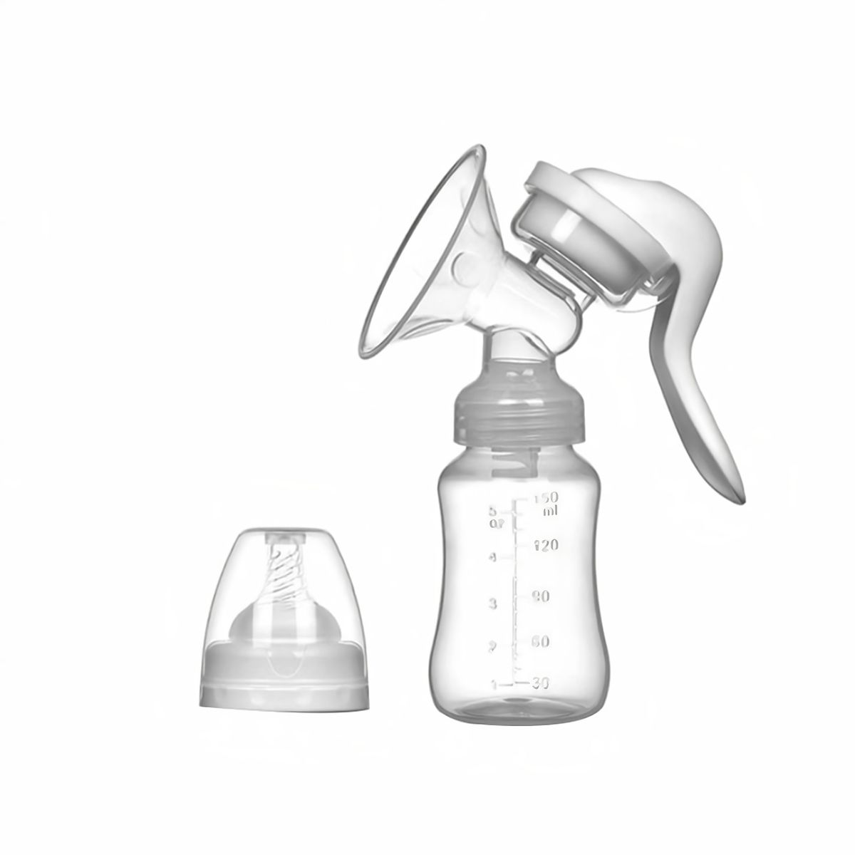 BABYPAL - Extractor Leche Materna Manual 2 en 1 Portátil y Seguro