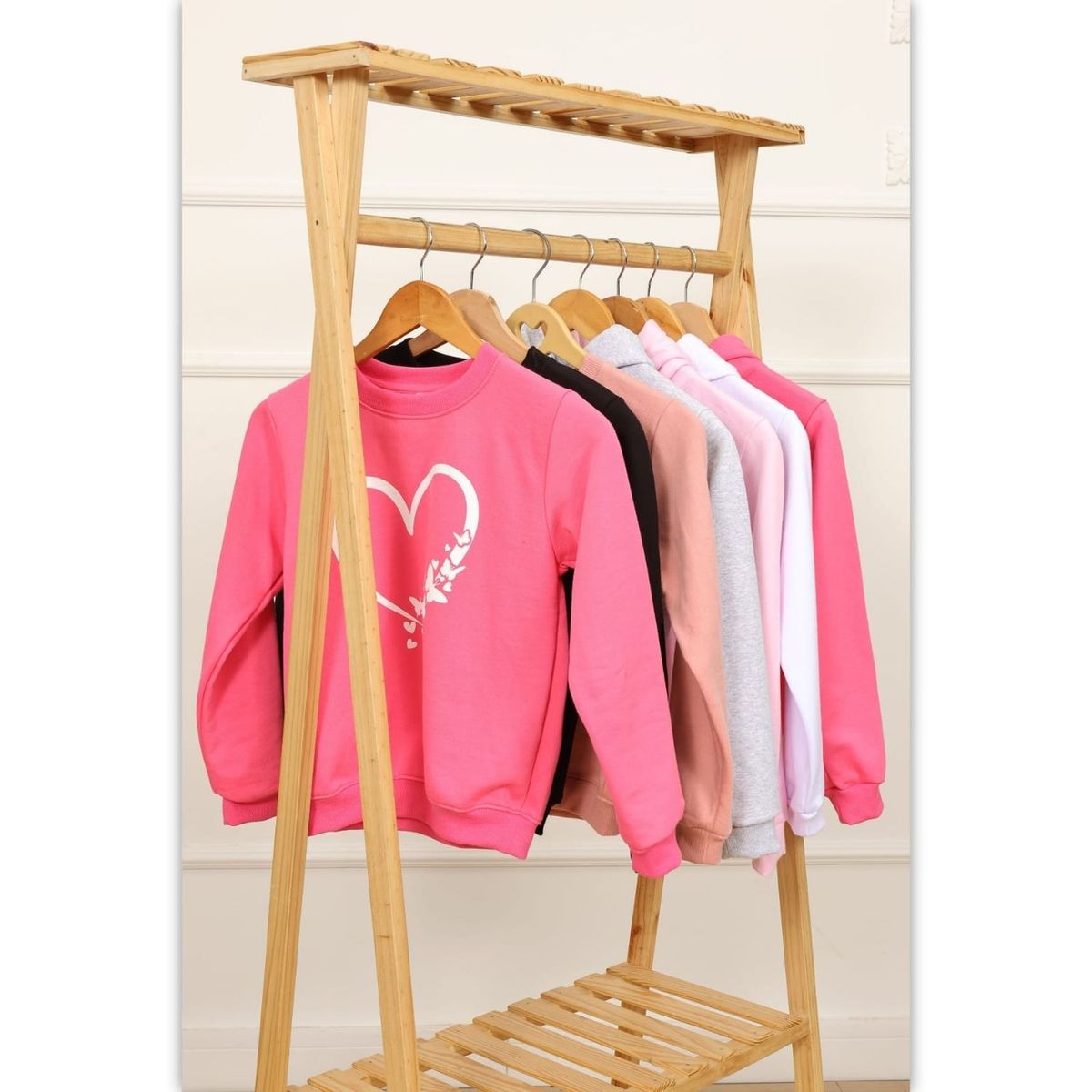 TAIS PRINCESS - Polera afranelada corazón niñas tais princess