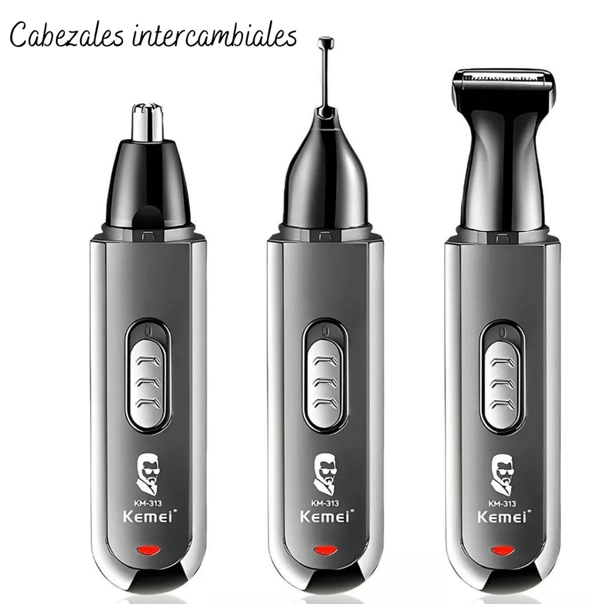 GAMA - Recortadora Nasal Barba Cejas Y Oído Recargable Kemei KM-313