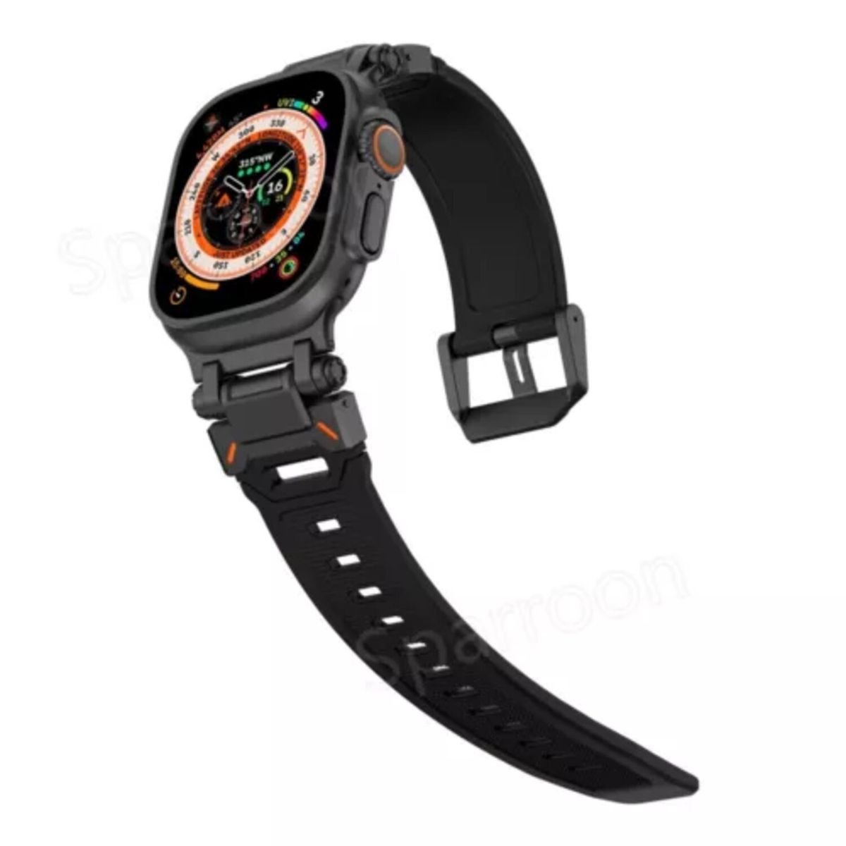 GENERICO - Correa deportiva de silicona para Apple Watch Ultra 42 mm - Negro