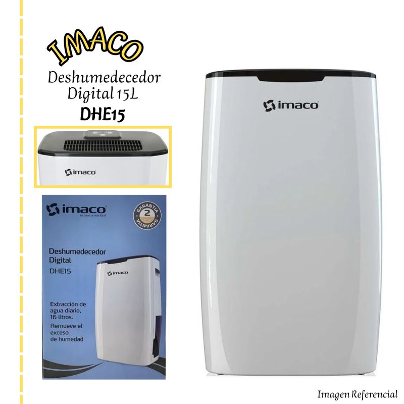 IMACO - Deshumedecedor Digital Imaco 15 Litros DHE15