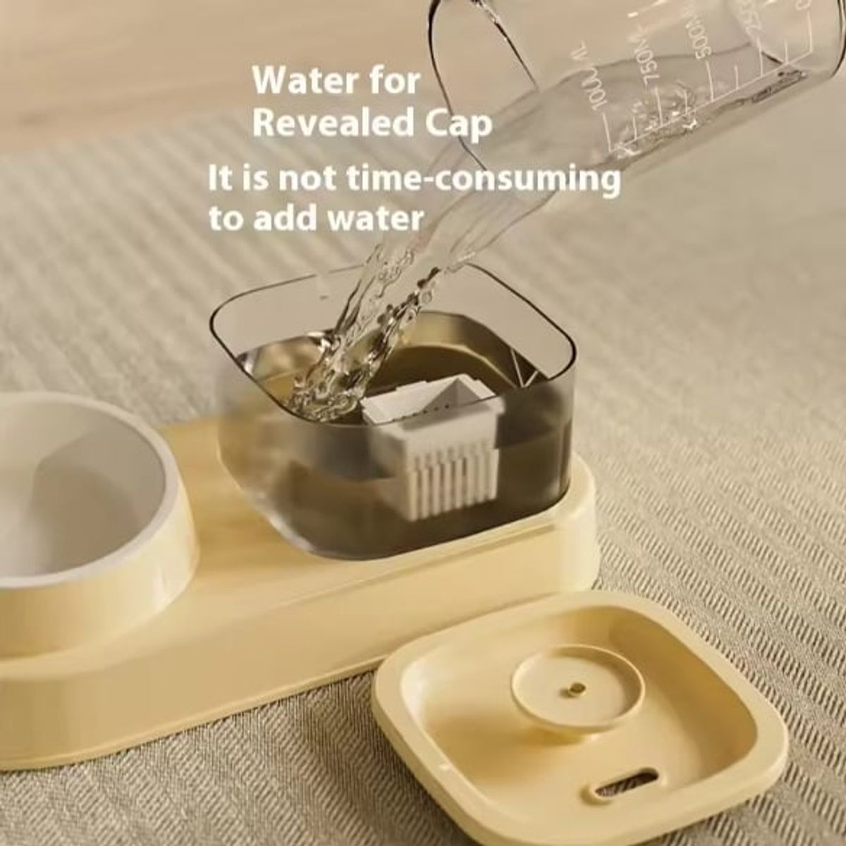 GENERICO - Fuente bebedero para gato y comedero