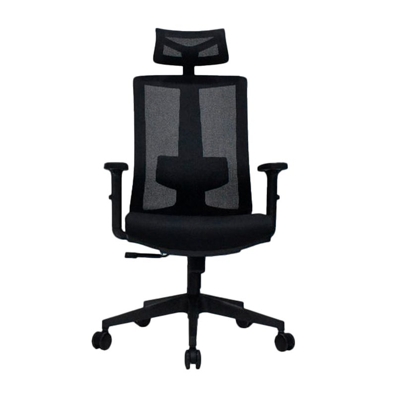 OFIDEAS - Silla de Oficina Ergonomica Kum Presidente Negro Alta Ofideas