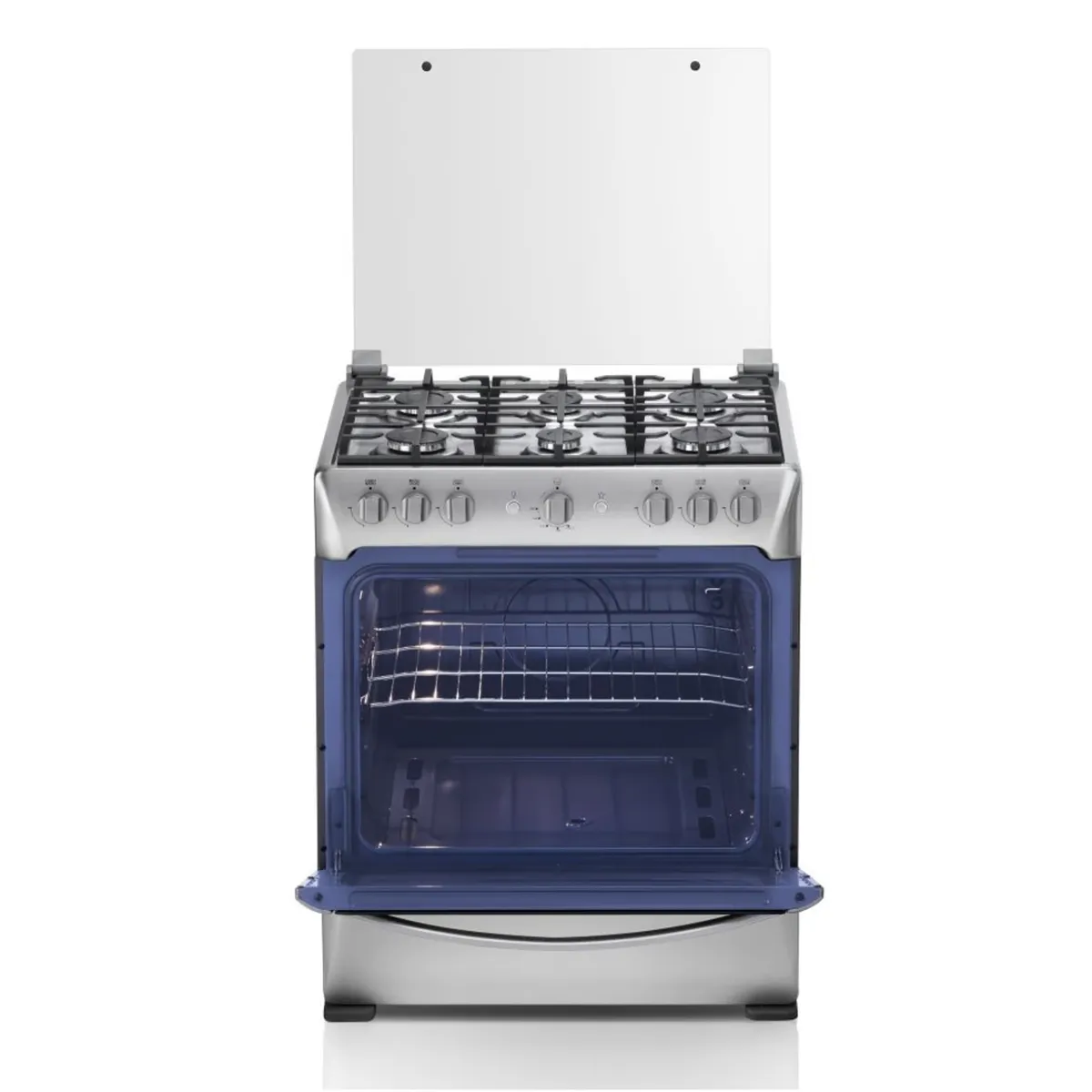 INDURAMA - COCINA INDURAMA PARMA ZAFIRO 6 HORNILLAS CROMA