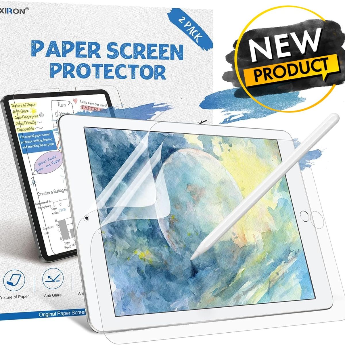 GENERICO - Protector de pantalla para Ipad 10,2 8va y 9na Gen Paperlike