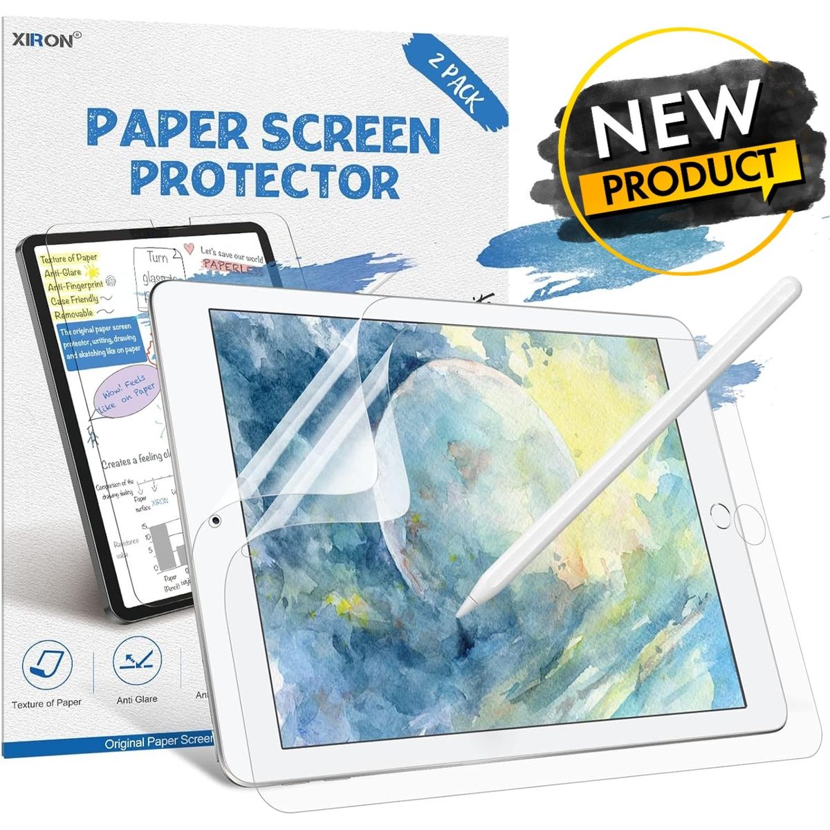 GENERICO - Protector de pantalla para Ipad 10,2 8va y 9na Gen Paperlike