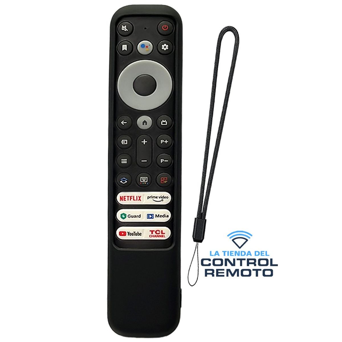 CASE - Funda de Silicona para Control Remoto TCL RC902V - Negro