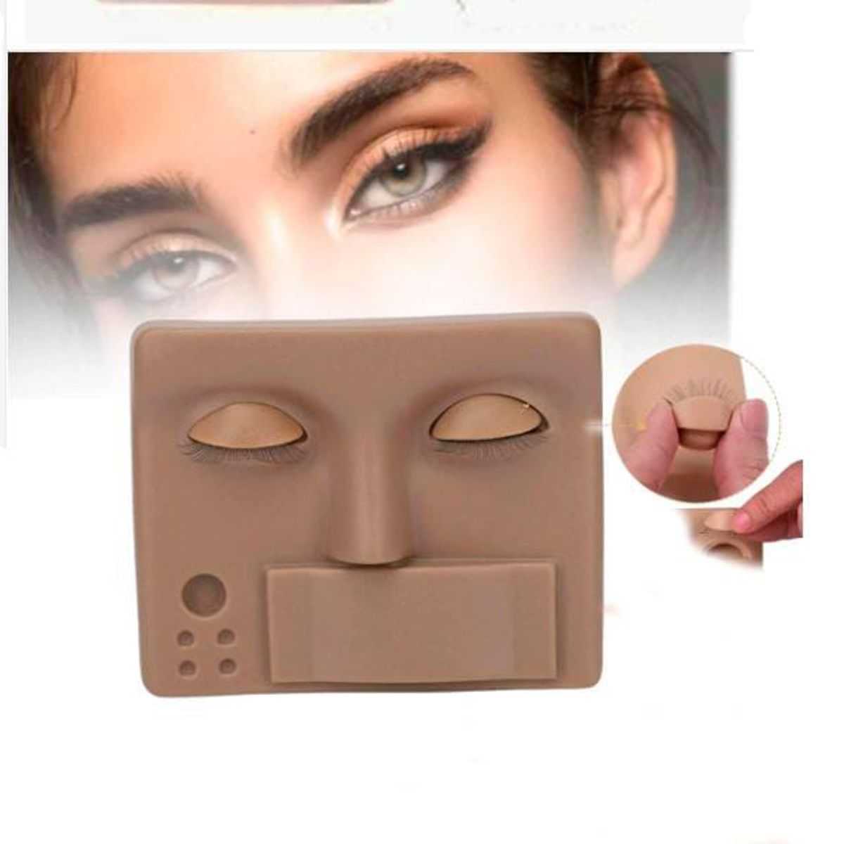 GENERICO - Cabeza de maniquí de Pestañas