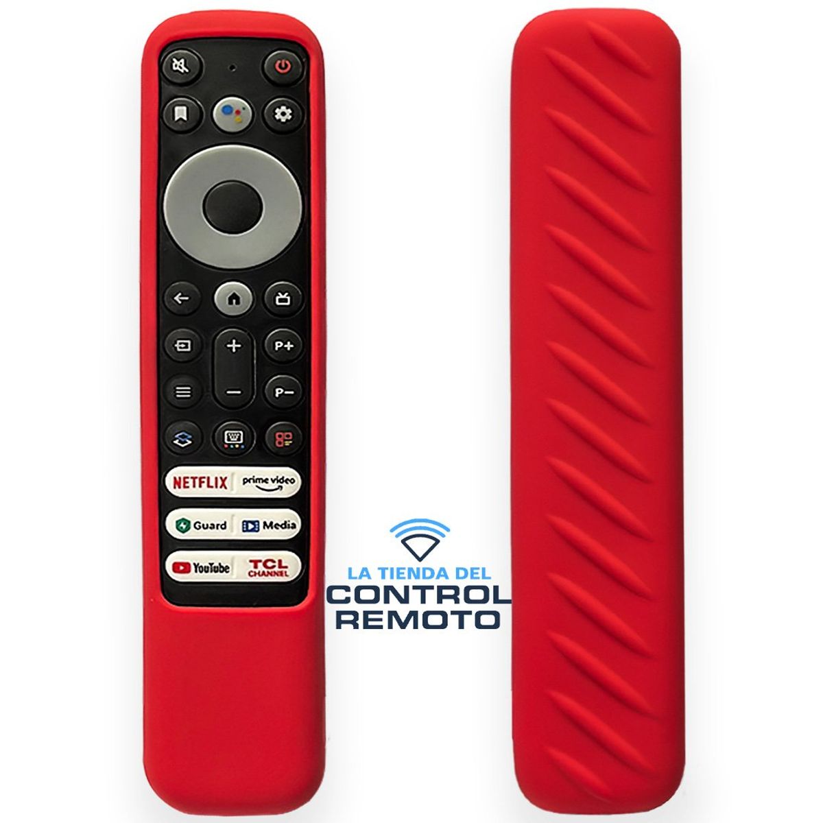 CASE - Funda de Silicona Anti Golpe para Control Remoto TCL RC902V - Rojo