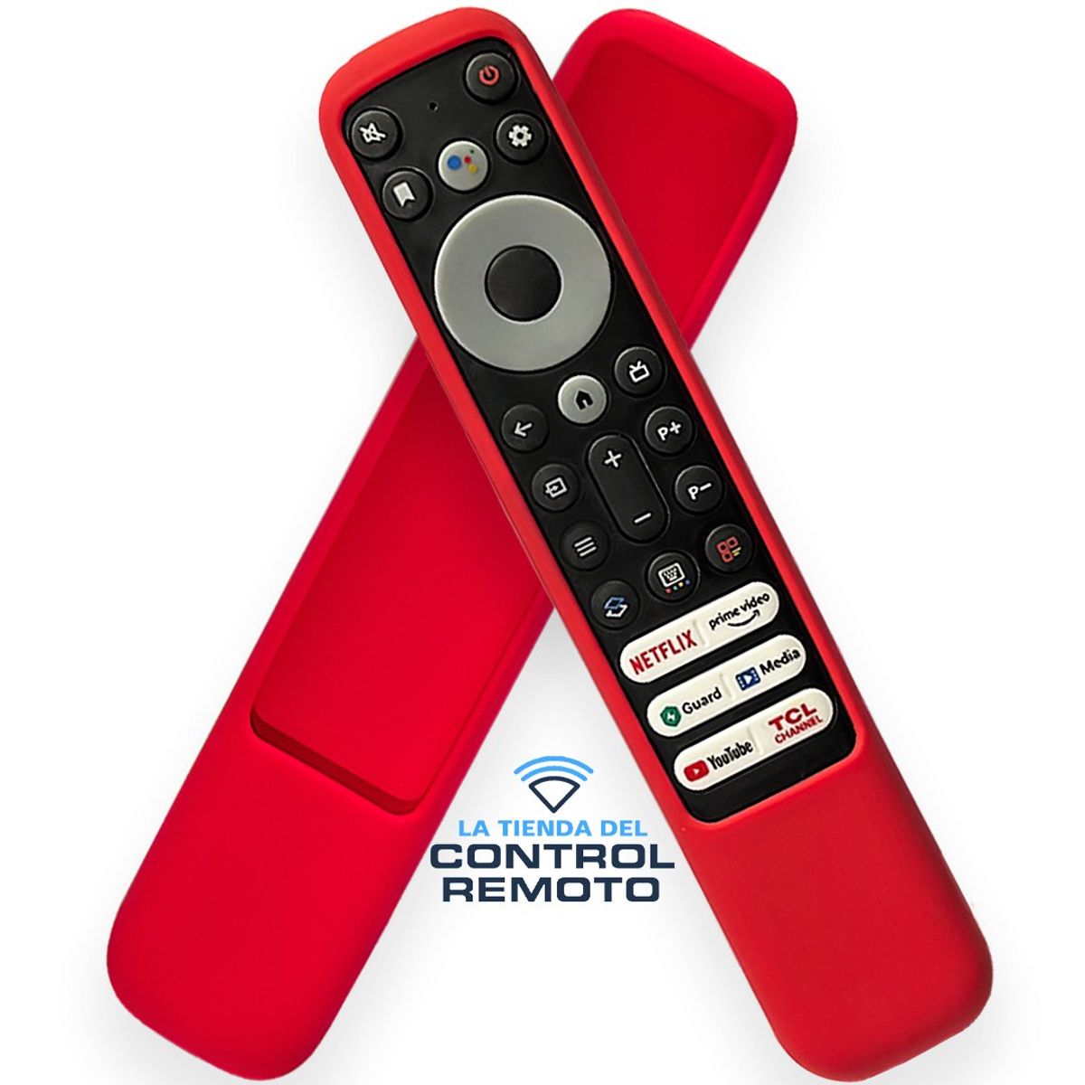 CASE - Funda de Silicona Anti Golpe para Control Remoto TCL RC902V - Rojo