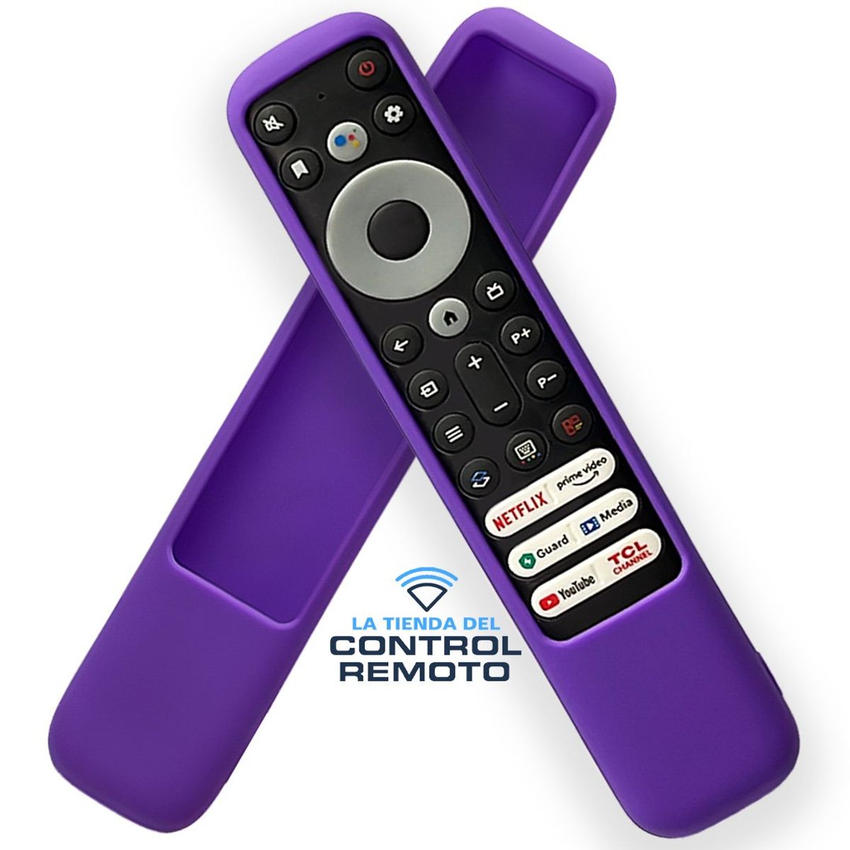 CASE - Funda de Silicona Anti Golpe para Control Remoto TCL RC902V - Morado