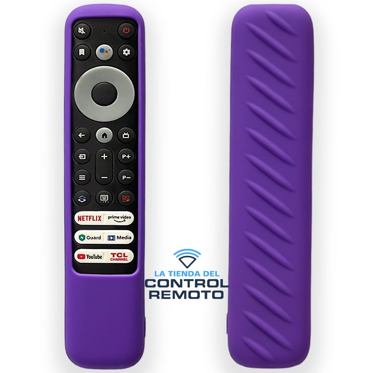 CASE - Funda de Silicona Anti Golpe para Control Remoto TCL RC902V - Morado