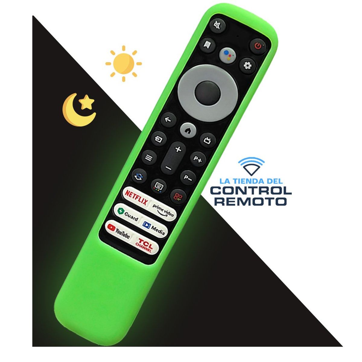 CASE - Funda de Silicona Anti Golpe para Control Remoto TCL RC902V - Verde