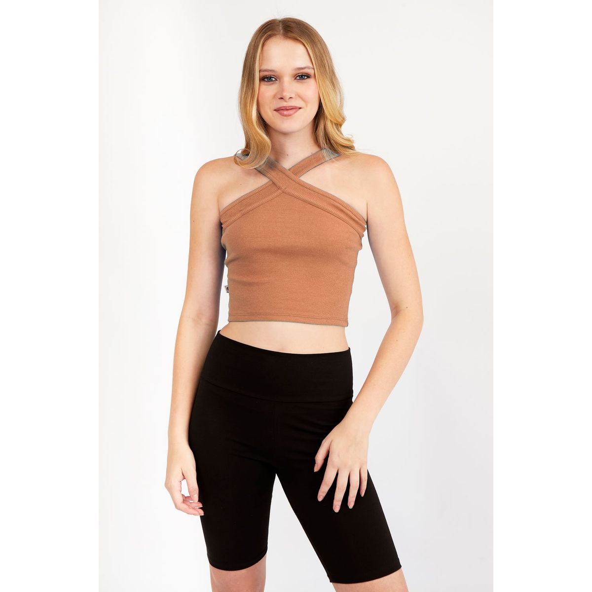 KONING - Top Rib Algodón para Mujer