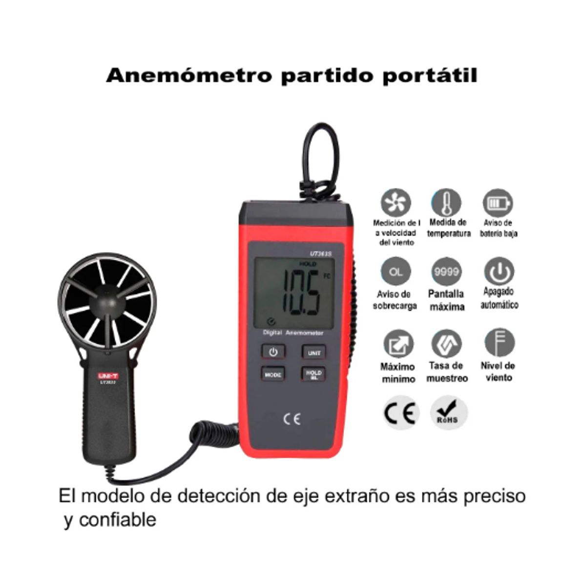 UNI T - Anemómetro Digital UT363S UNI-T