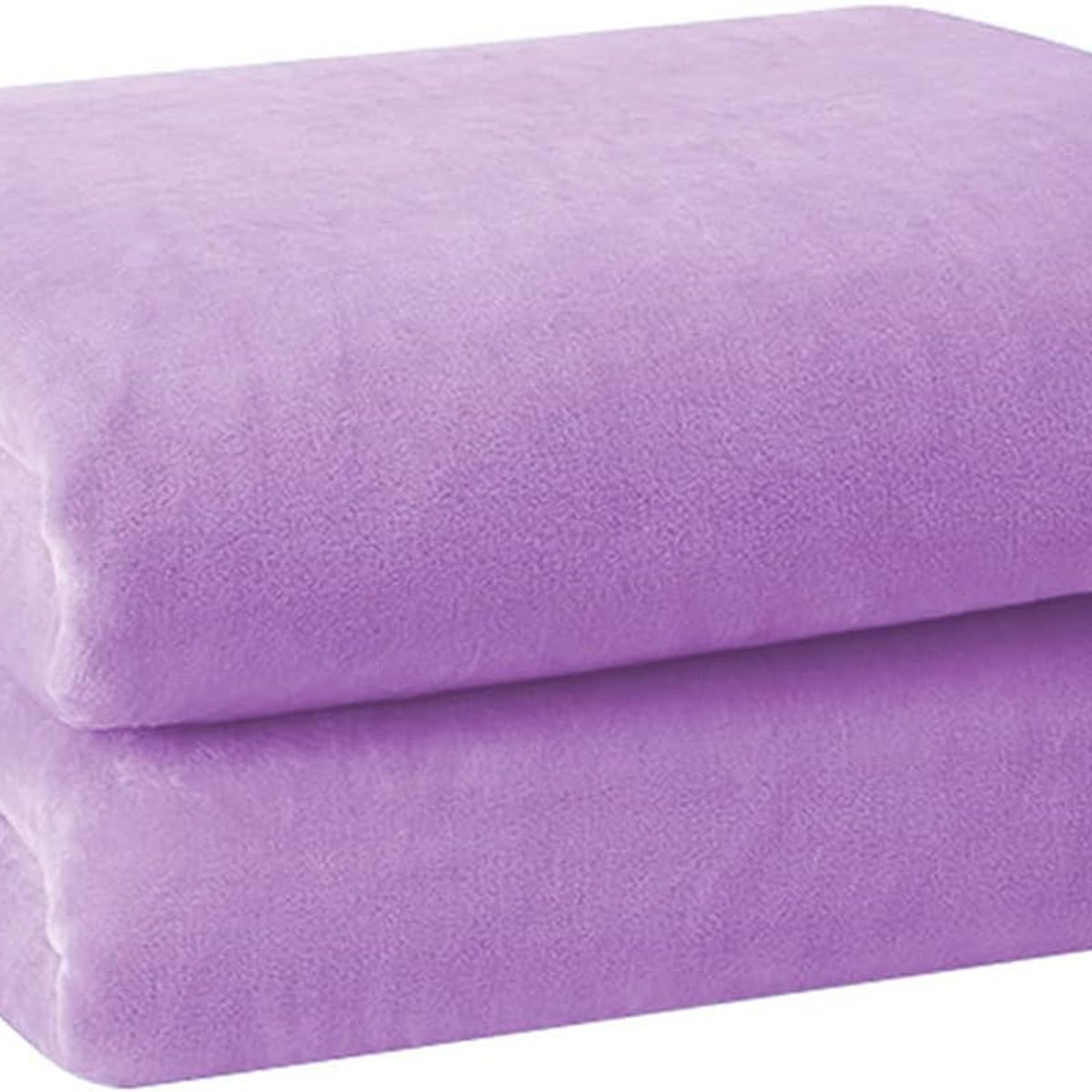 GENERICO - Manta dos plazas arrullo de felpa de terciopelo suave lila