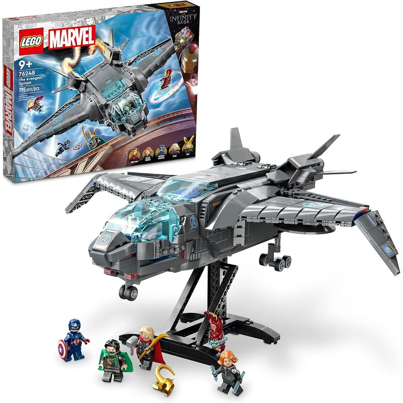 LEGO - LEGO Marvel 76248 El Quinjet de Avengers (795 piezas)