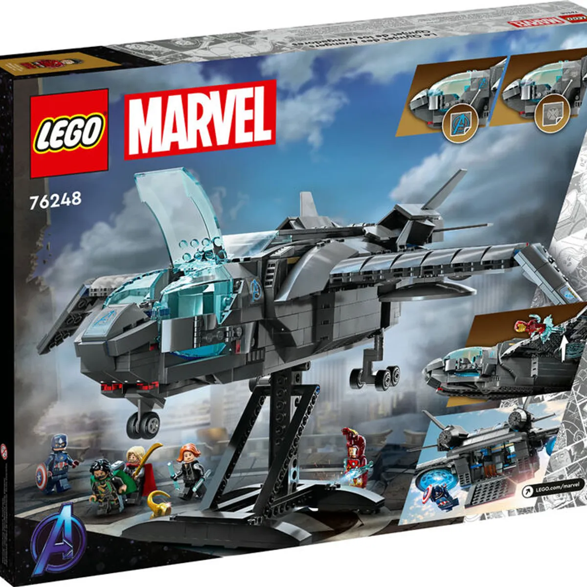 LEGO - LEGO Marvel 76248 El Quinjet de Avengers (795 piezas)